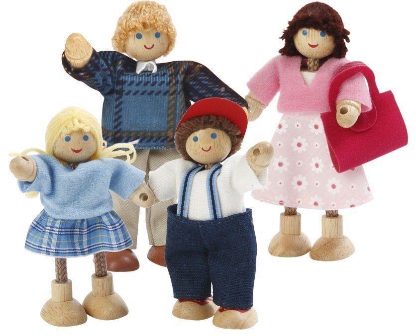 Voila Caucasian Family Set (1A) The Dolls House Boutique