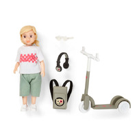 Lundby Girl Doll with Scooter