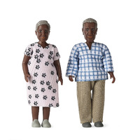 Lundby Billie Grandparents / Elderly Couple Doll Set