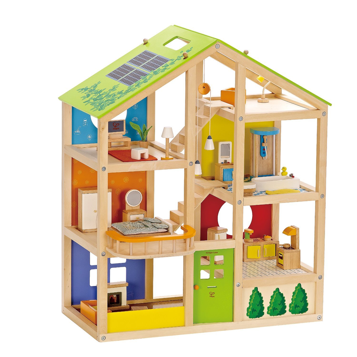 hape family pets wooden doll house animals