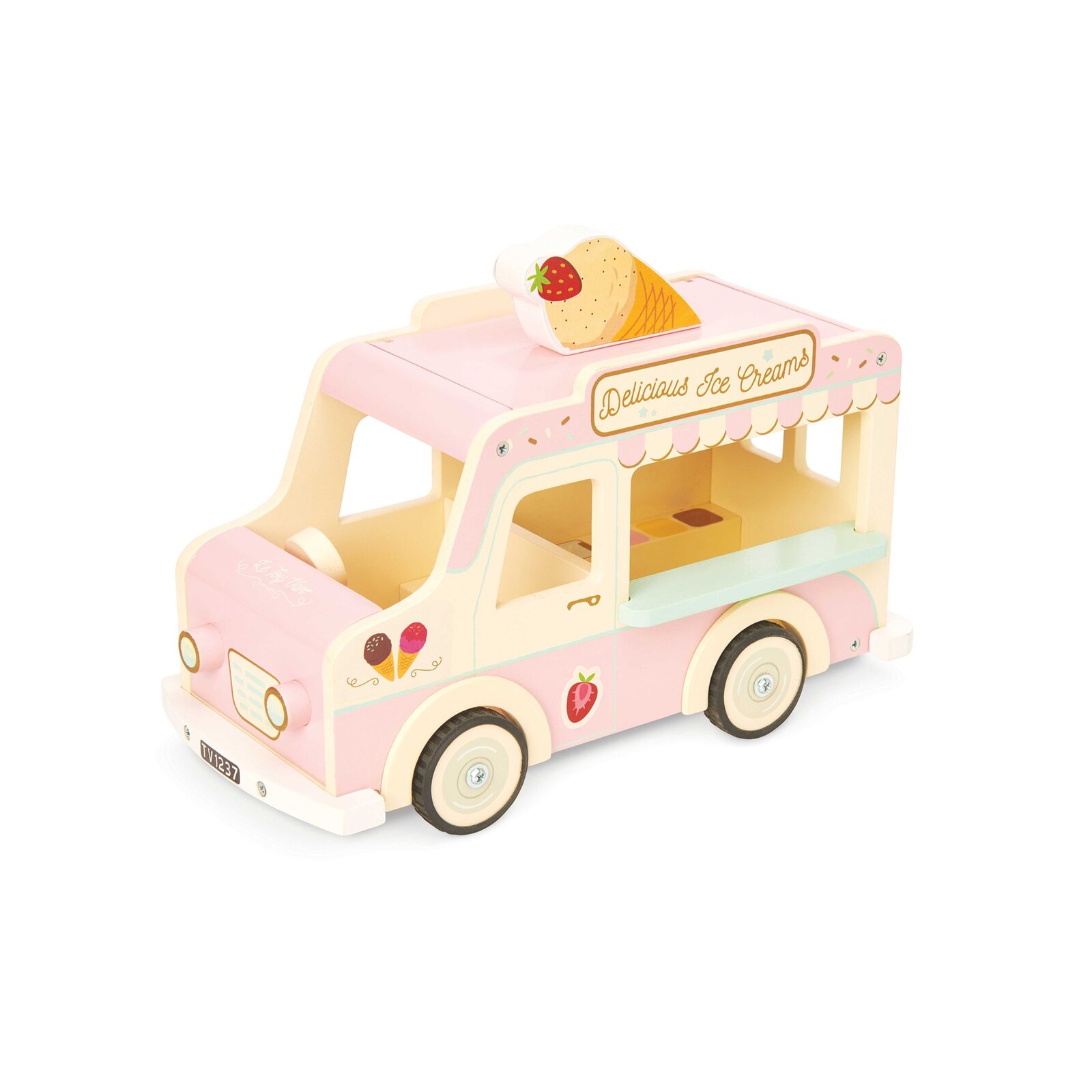 wooden toy van