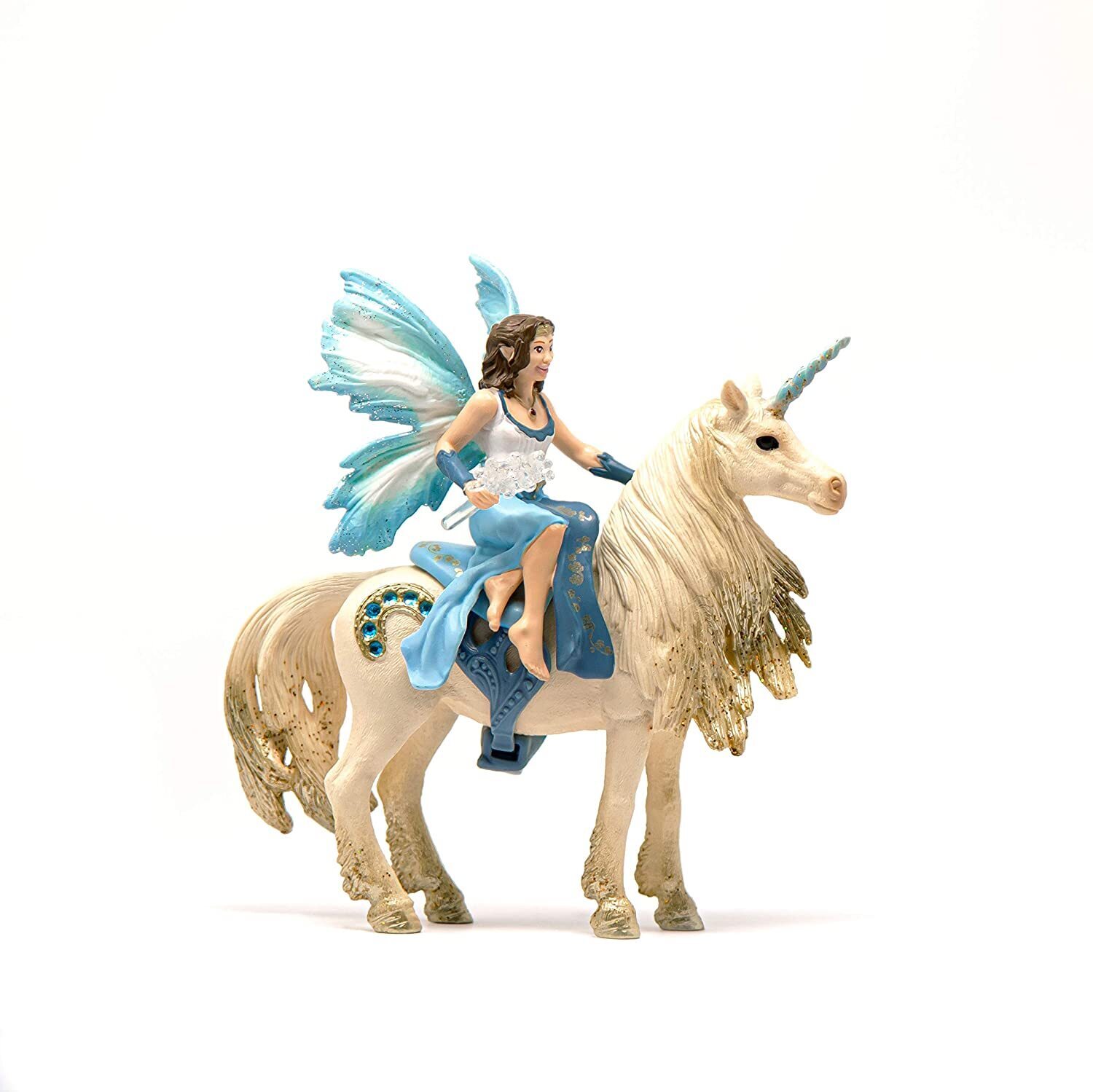 SCHLEICH Bayala Fairy Marween with Glitter Unicorn Toy Figure 