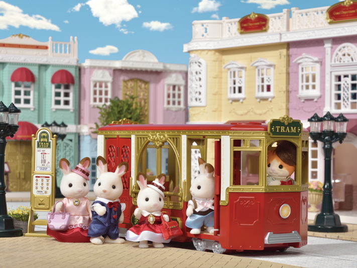 Doll not included Town Series Japan Sylvanian Families RIDE ALONG TRAM TV-01 