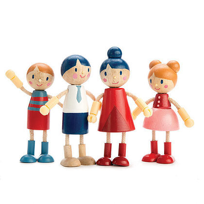 wooden family dolls