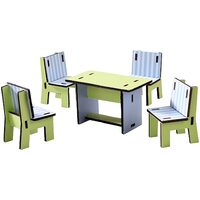 HABA Little Friends Dining Room Dollhouse Furniture Set