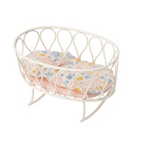 Maileg Cradle with Sleeping Bag - Micro - White