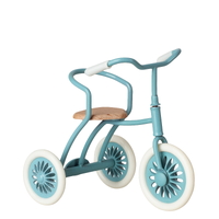 Maileg Abri à Tricycle with Shed for Mouse - Petrol Blue