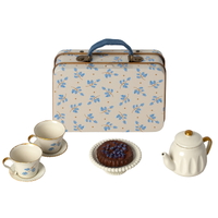 Maileg Afternoon Tea Set in Suitcase - Blue Madelaine