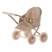 Maileg Twin Stroller Baby - Rose