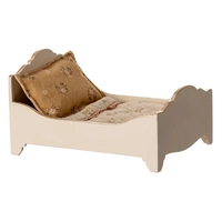 Maileg Wooden Bed - Mouse - Off-white