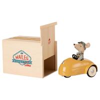 Maileg Mouse Car & Garage - Yellow