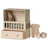 Maileg Baby Room with Micro Rabbit