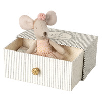 Maileg Dance Little Sister Mouse in Daybed