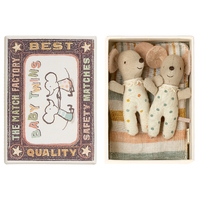 Maileg Baby Twin Mice in Matchbox