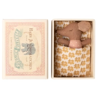 Maileg Sleepy Wakey Baby Mouse in Matchbox - Rose 2025