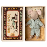 Maileg Little Brother Mouse in Matchbox