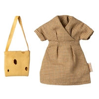 Maileg Dress and Cheese Bag for Mum Mouse
