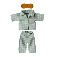 Maileg Pyjamas for Dad Mouse - Mint-Sand
