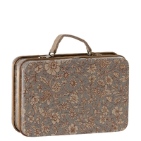 Maileg Metal Suitcase - Blossom Grey