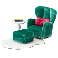 Lundby Smaland Armchair with Footstool