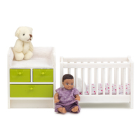 Lundby Nursery Set with Cot and Change Table
