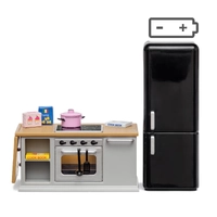 Lundby Stove & Fridge Set - Grey