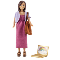 Lundby Mother Doll & Laptop