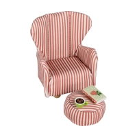 Lundby Reading Nook Armchair & Ottoman Doll House Furniture Set 
