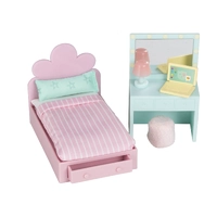 Lundby Teenage Bedroom Doll House Furniture Set