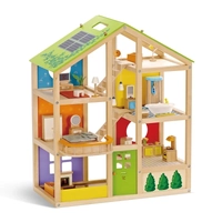 Hape All Seasons Dolls House - Furnished