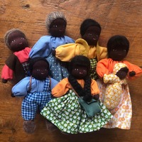 Evi Doll Family with Dark Skin & Black Hair