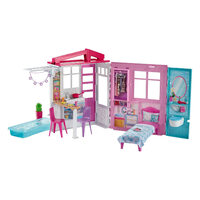 Barbie® Portable Dollhouse Playset with Pool