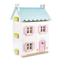 Le Toy Van Blue Bird Cottage (With Furniture)