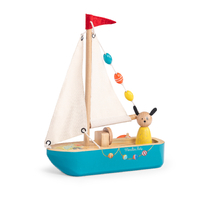 Moulin Roty La Grande Famille Wooden Sail Boat