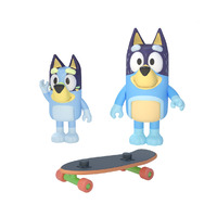 Bluey Skateboarding Dad (Bandit) & Bluey - 2 Pack