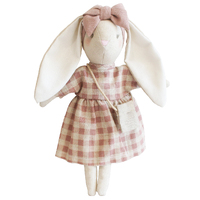 Alimrose Mini Sofia Bunny - Rose Check - 27cm