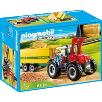 Playmobil Tractor with Feed Trailer