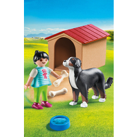 Playmobil Dog with Doghouse Kennel