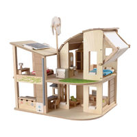 PlanToys Green Dolls house - Eco Design (with furniture)