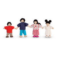 PlanToys Asian Wooden Doll Family