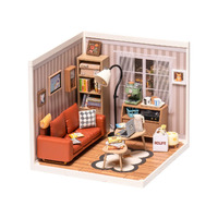 Rolife Plastic Miniature House - Cozy Living Lounge
