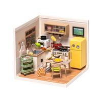 Rolife Plastic Miniature House - Happy Meals Kitchen