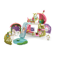 Schleich Glittering Flower House with Unicorns, Lake and Stable