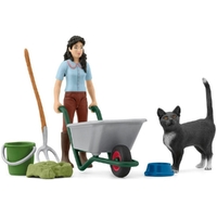 Schleich Horse Club Pocket Set Muck-out Set with Emily