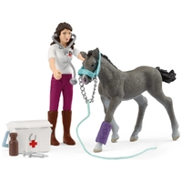 Schleich Horse Club Pocket Set Mrs Kramer with Foal