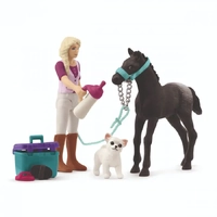 Schleich Horse Club Pocket Set Care for Foal with Sofia