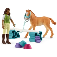 Schleich Horse Club Pocket Set Training Set For Foal with Sarah