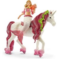 Schleich Mermaid Feya on Underwater Unicorn 