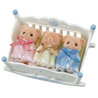 Sylvanian Families Biscuit Bear Sleepy Triplets