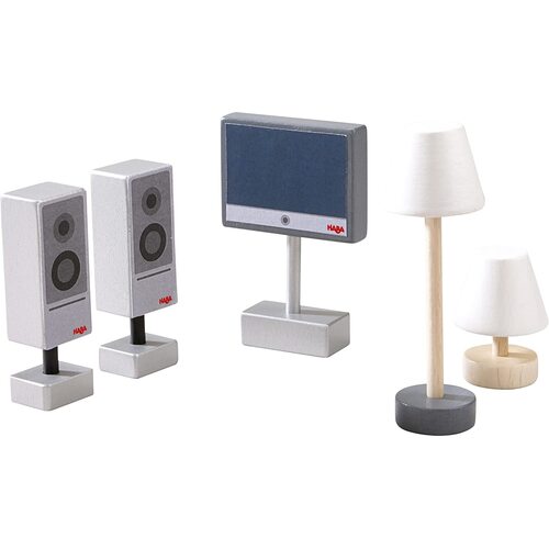 HABA Little Friends Television and Lamps Accessory Set